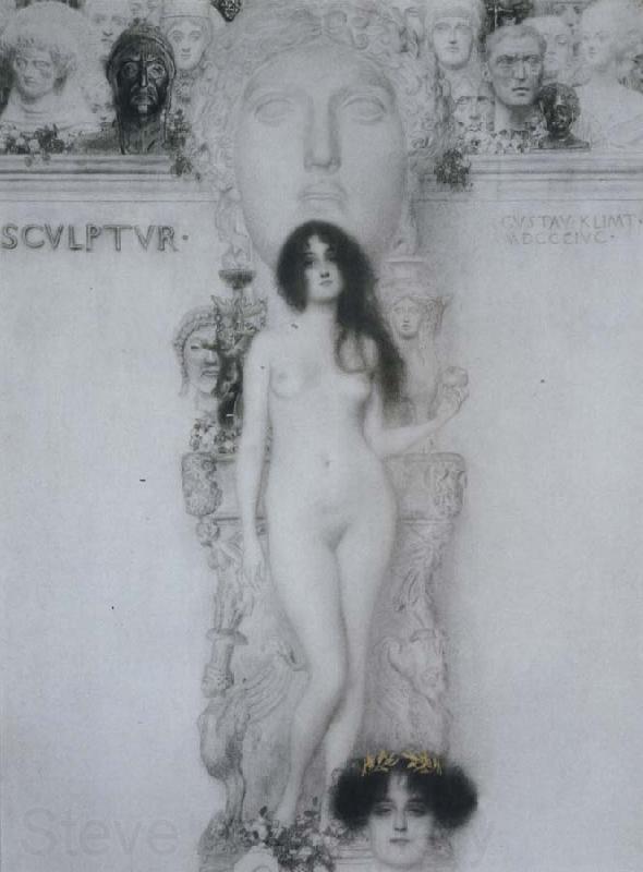 Gustav Klimt Sculpi\ture France oil painting art